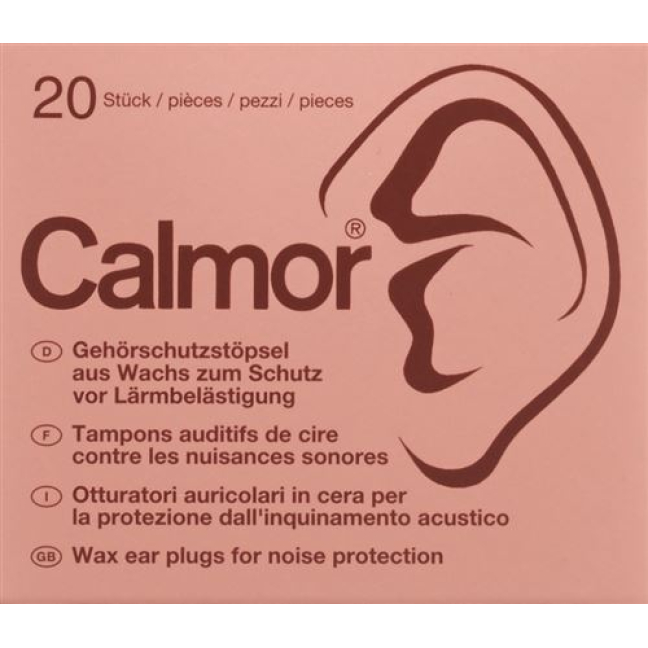 CALMOR Ear Protection Spheres Wax 20 pcs