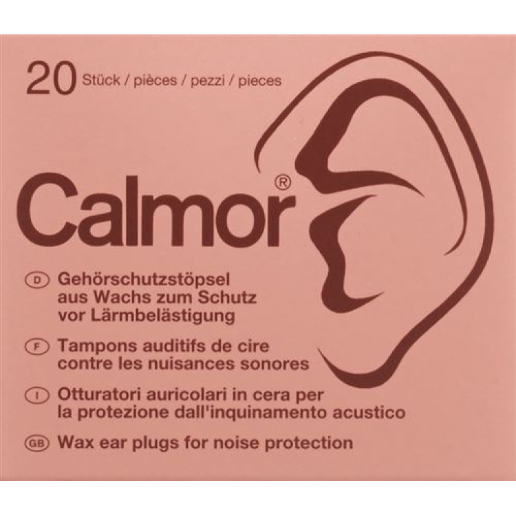 CALMOR sphères de protection auditive cire 20 pcs