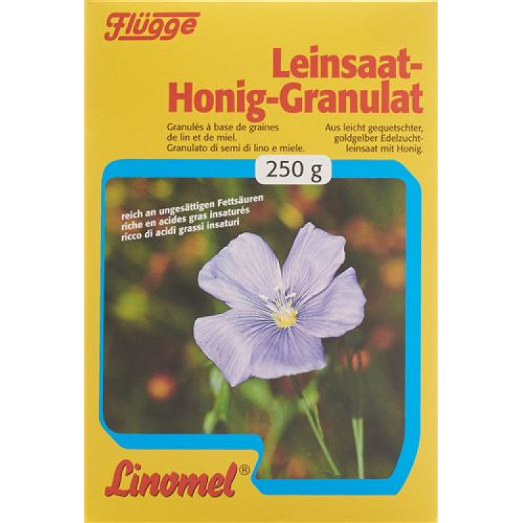 Flügge Linomel Linseed Honey Gran 250 γρ