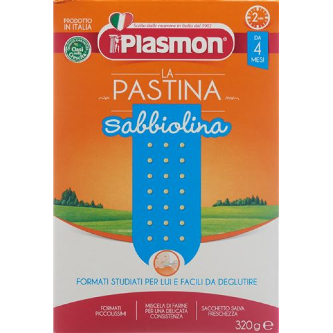 PLASMON pastina sabbiolina 320 ក្រាម។