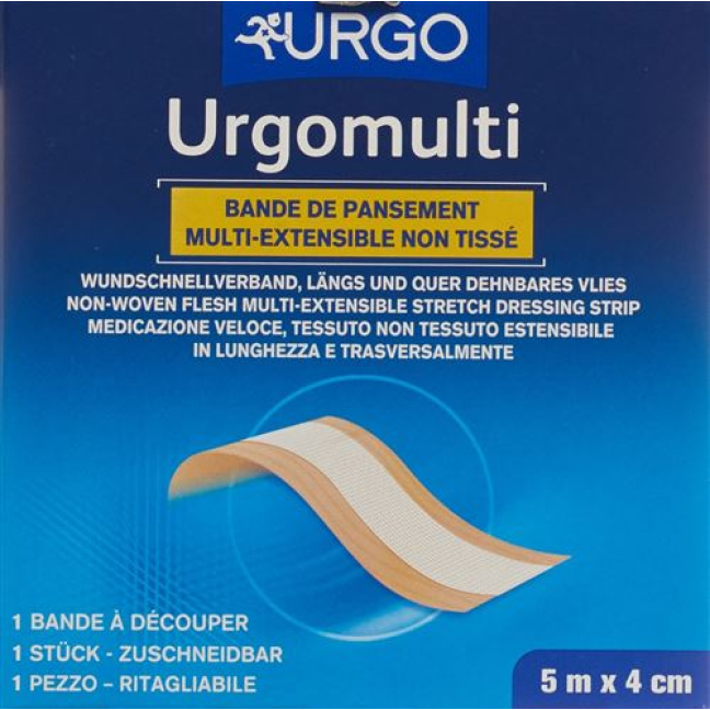 Pansement rapide Urgomulti 5mx4cm couleur peau