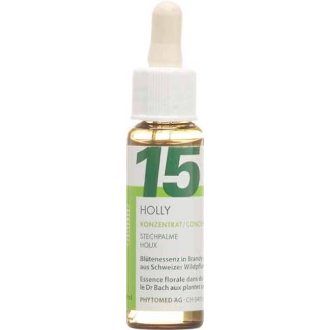 PHYTOMED Bach Flowers No15 Holly pudel 10 ml