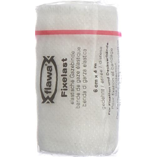 Flawa Fixed load gauze bandage 4mx6cm white CELLUX