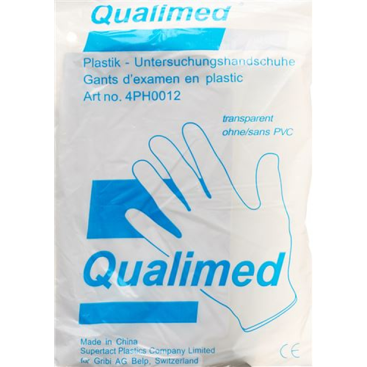 QUALIMED plastic gloves universal 100 pcs