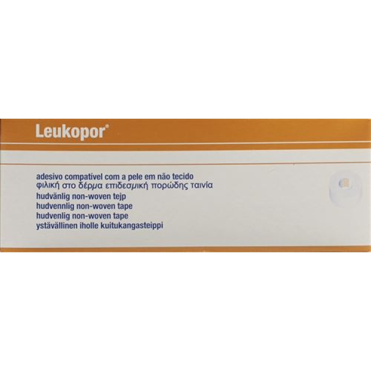 Leukopor klæbegips 9,2mx2,5cm hvid 12 stk