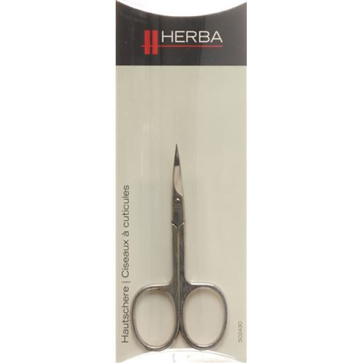 HERBA Hautschere 9cm ベント 5402