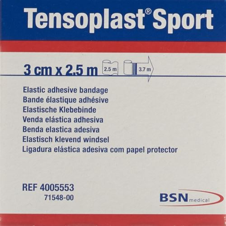 TENSOPLAST SPORT Elastiskt tejp 3cmx2,5m