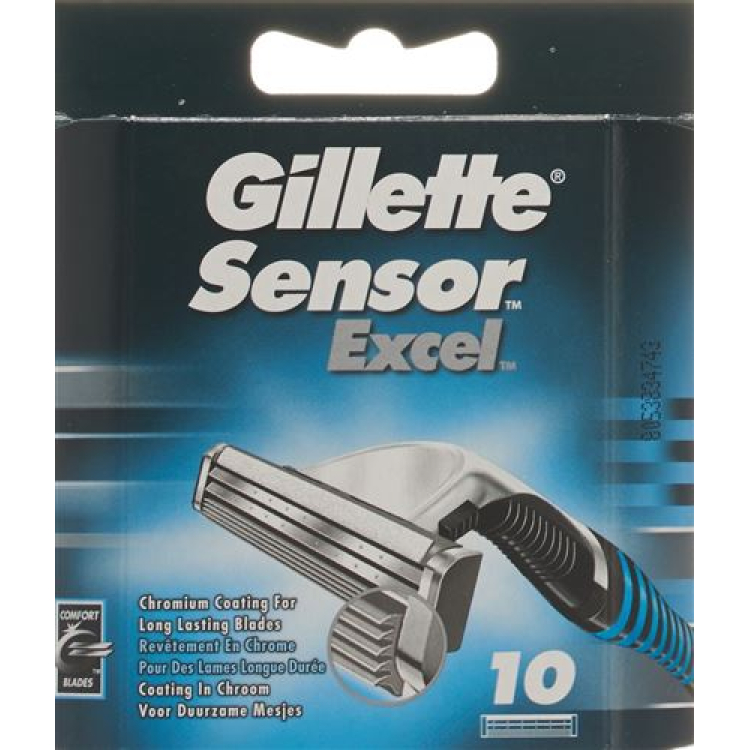 Gillette Sensor Excel Dəyişdirmə Bıçaqları 10 ədəd