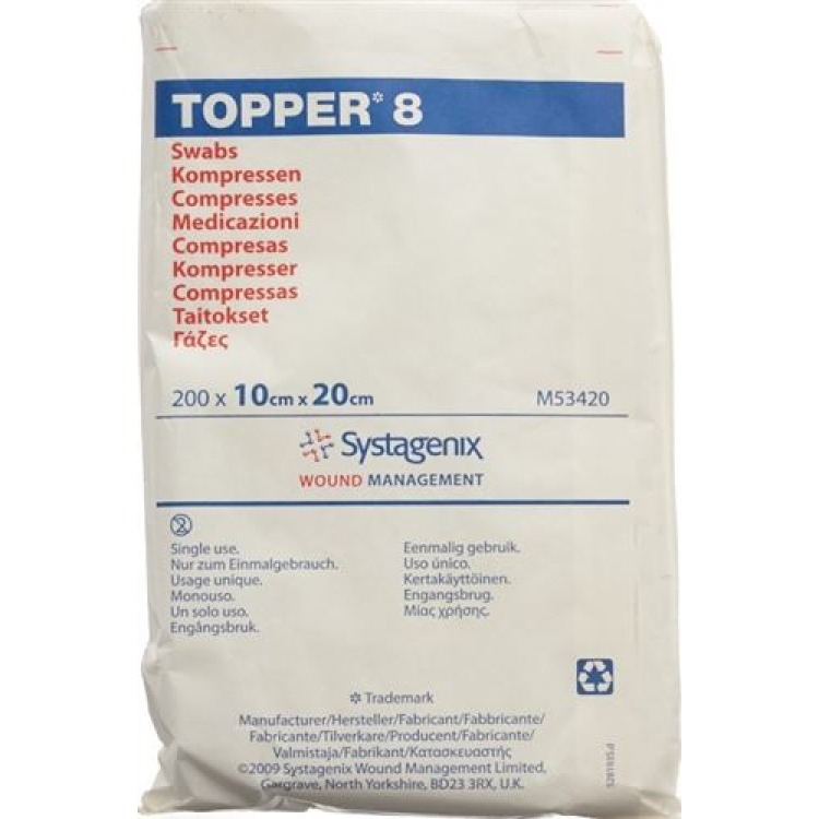 TOPPER 8 NW Compr 10x20cm poniżej 200szt