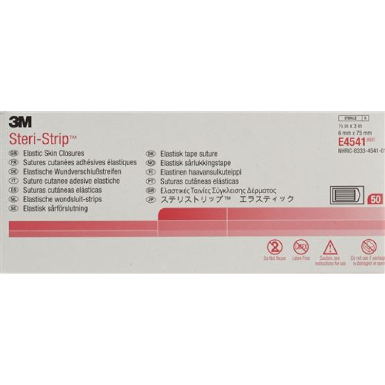 3M Steri Strip Elast 6x75mm berwarna kulit 50 x 3 pcs