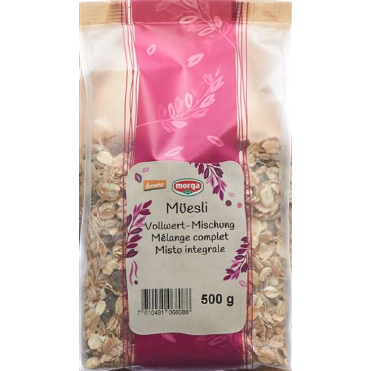 Morga Müesli bud ល្បាយទាំងមូល bag 500 ក្រាម។