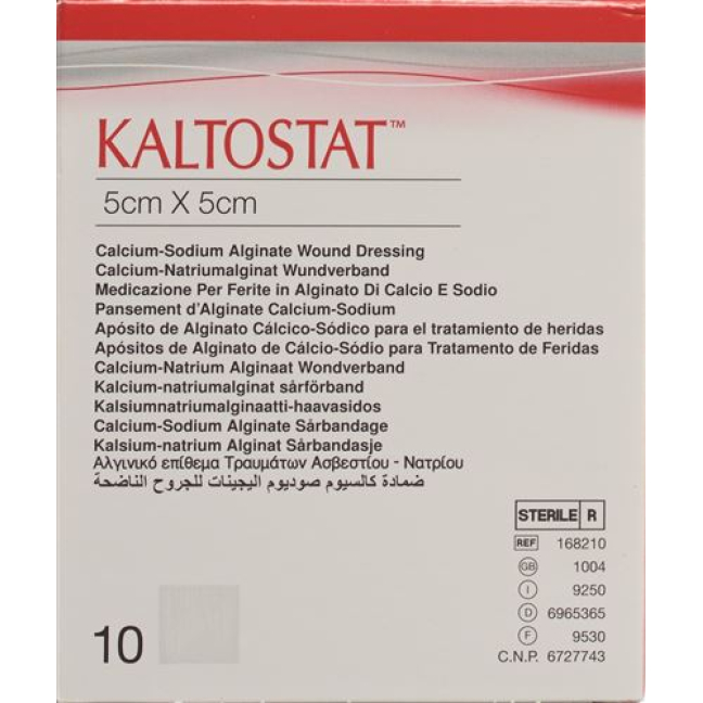 Buy KALTOSTAT Compresses 5x5cm Sterile 10 pcs Online - Beeovita