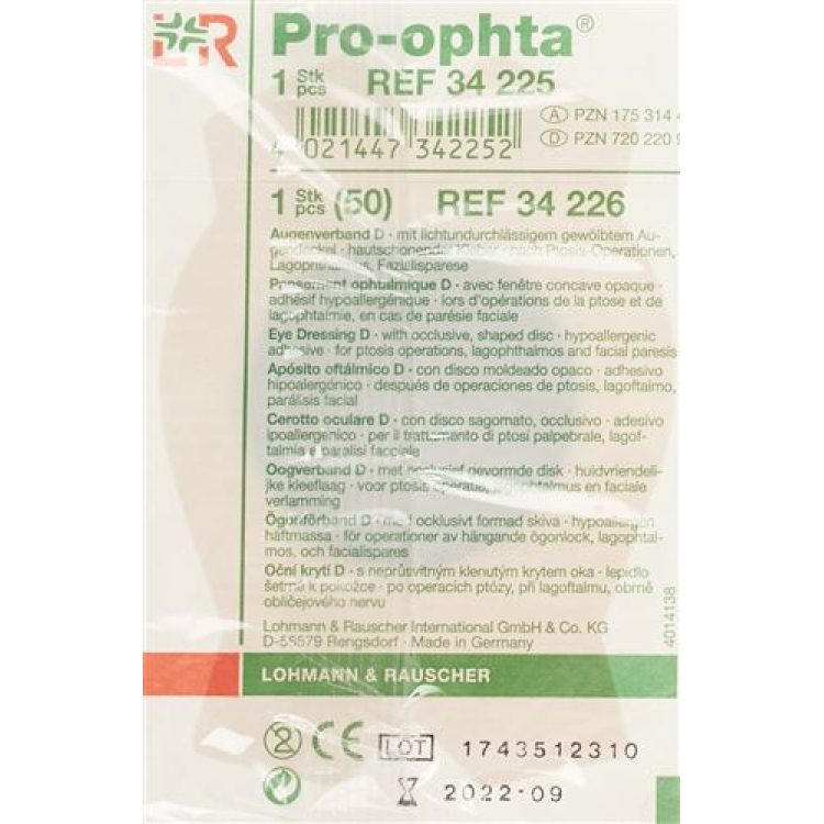 Lehké opálení Pro Ophta D Eye Association