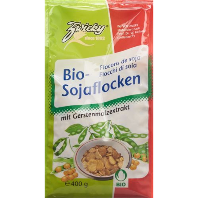 Zwicky organic soy flakes 400 g