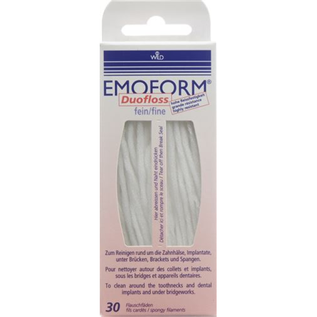 Emoform Duofloss կամուրջի և իմպլանտների մաքրման նուրբ 30 հատ