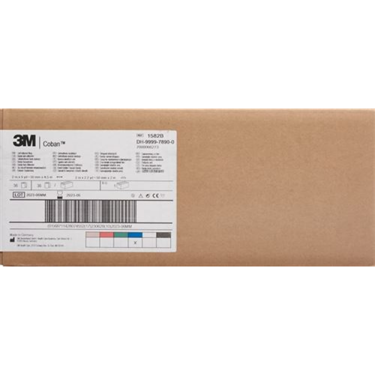 3M Coban Elastická Bandáž Samolepiaca 5,1 cm x 4,57 m Modrá 36 kusov