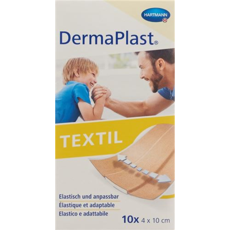 DermaPlast TEXTILE Schnellverb 4x10cm 10 szt