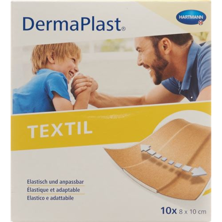 DermaPlast TEKSTIL Schnellverb 8x10cm 10 stk