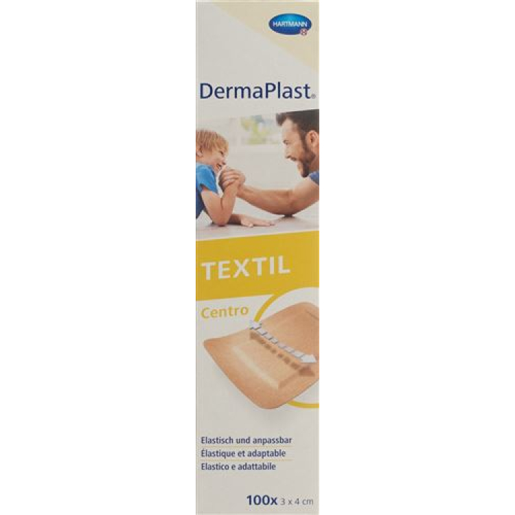 DermaPlast TEXTIL Centro 3cmx4cm Skin-100 Stk