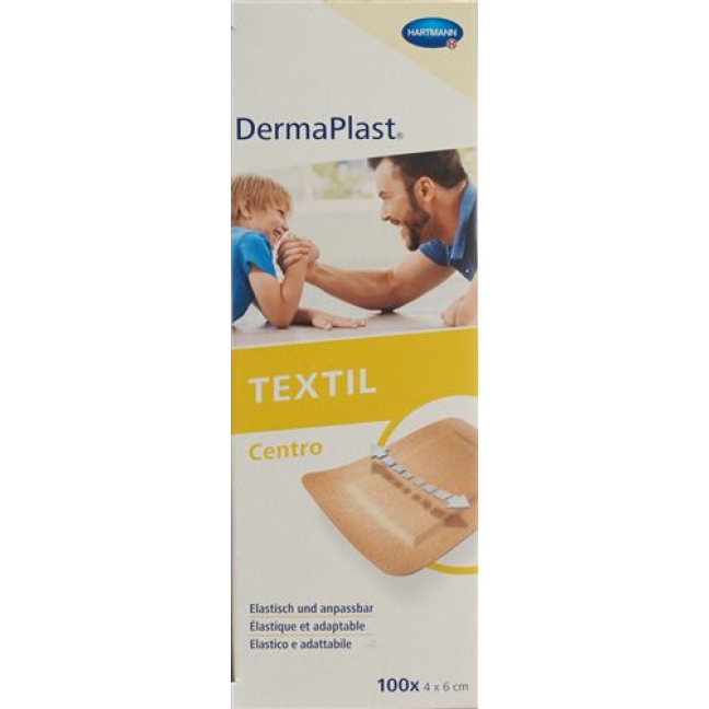 DermaPlast TEKSTIL Centro 4cmx6cm Skin-100 Stk