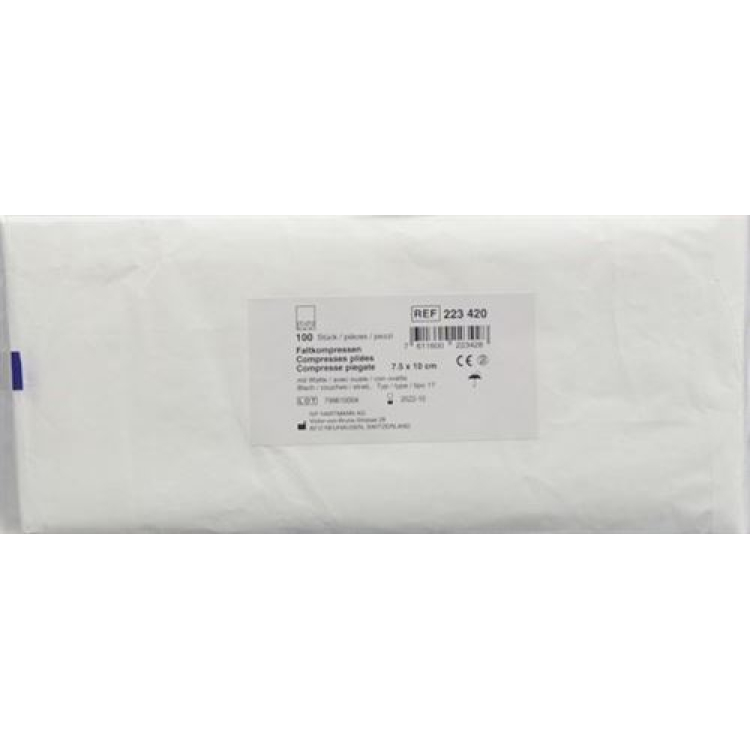 Longuette FIV cotone tipo 17 7,5x10cm 8 pieghe 100 pz