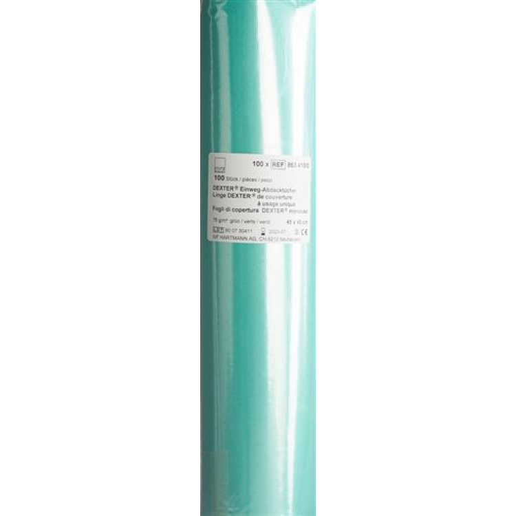 Drap dexter 45x45cm màu xanh lá không vô trùng 100 cái