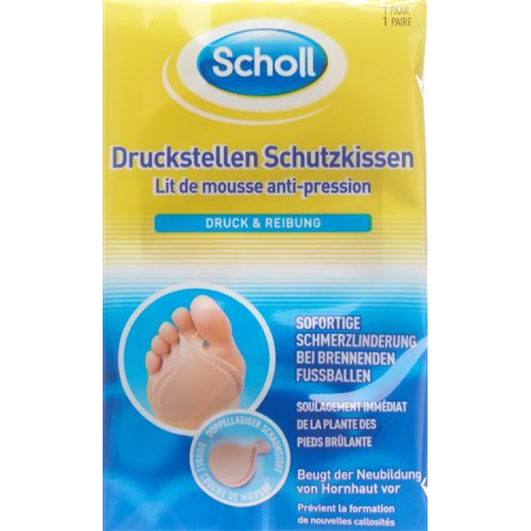 SCHOLL प्रेशर पॉइंट प्रोटेक्टिव कुशन 1 पेयर