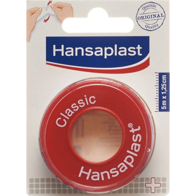 Hansaplast Classic självhäftande gips 5mx1,25cm