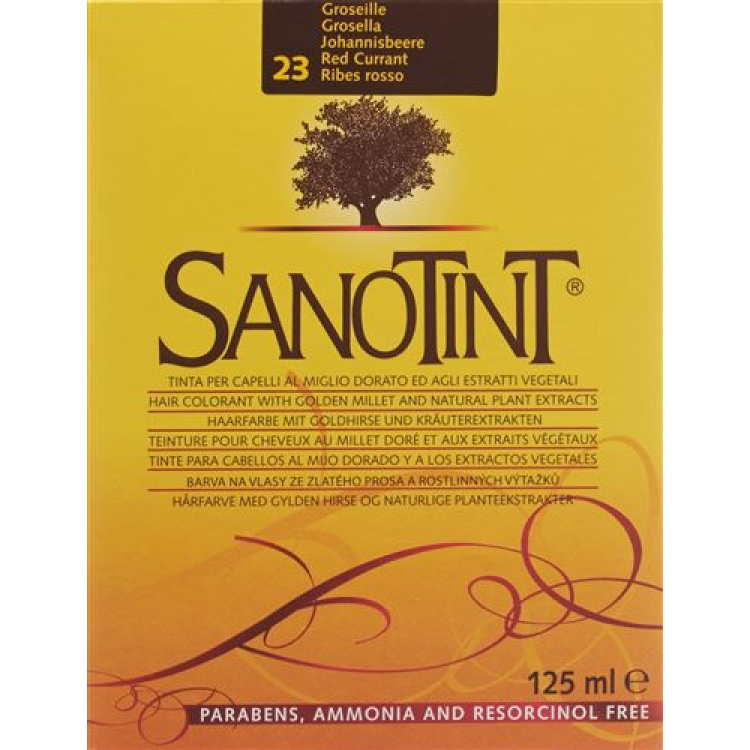 ពណ៌សក់ Sanotint 23 currant ក្រហម