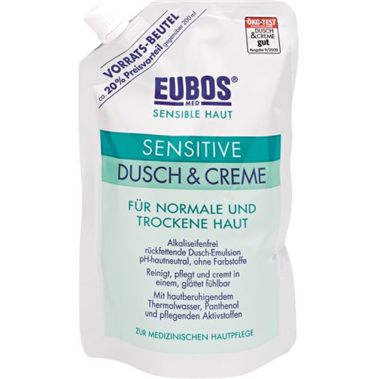 400 Eubos Sensitive ցնցուղի կրեմ + լիցքավորող մլ