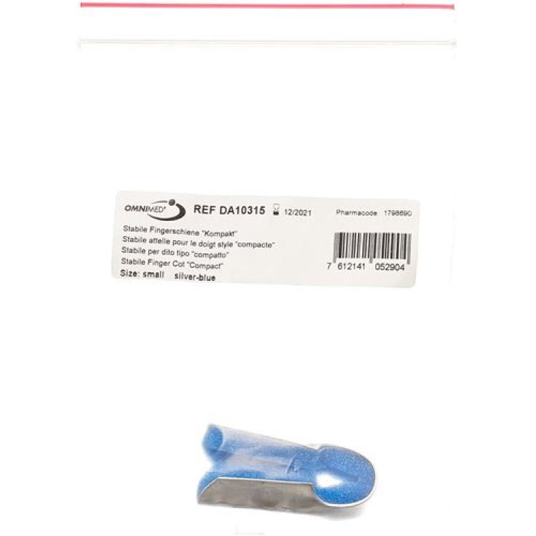 OMNIMED DALCO finger splint S silver blue