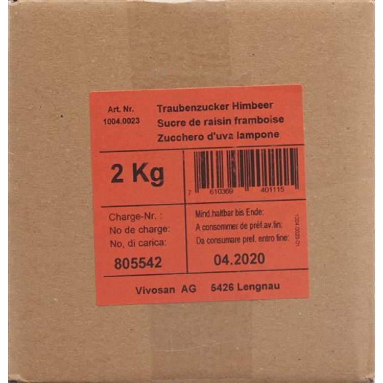 Vivosan glucosa frambuesa 2 kg