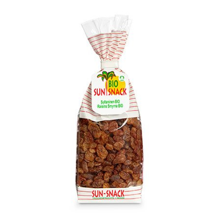 Organic Sun Snack Sultanas orqanik çanta 250 q