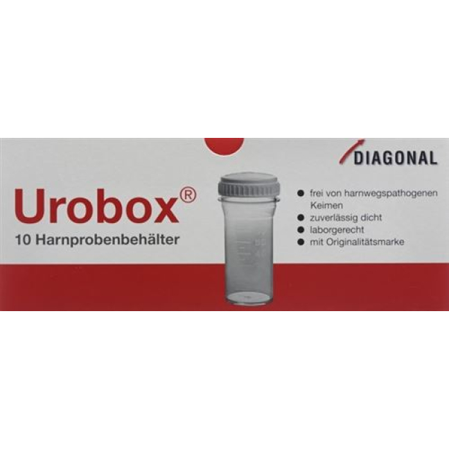 Urobox Harnprobenbehälter sterilni 60 ml 10 kos