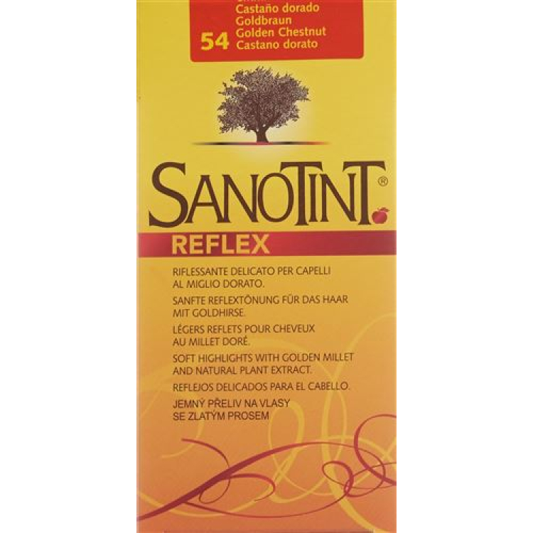 رنگ موی Sanotint Reflex 54 قهوه ای طلایی