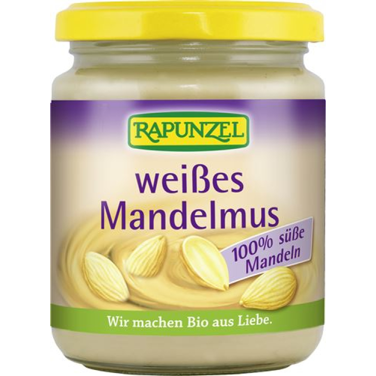 Rapunzel migdolų baltumo organinis stiklas 250 g