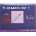 BD Microfine + U100 ინსულინის შპრიცი 8მმx0.3მმ 100 x 0.5მლ