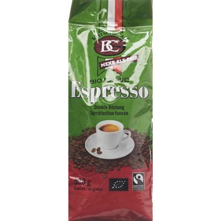 BC Bertschi Café Bio Bravo kava u zrnu espresso cijeli 500 g