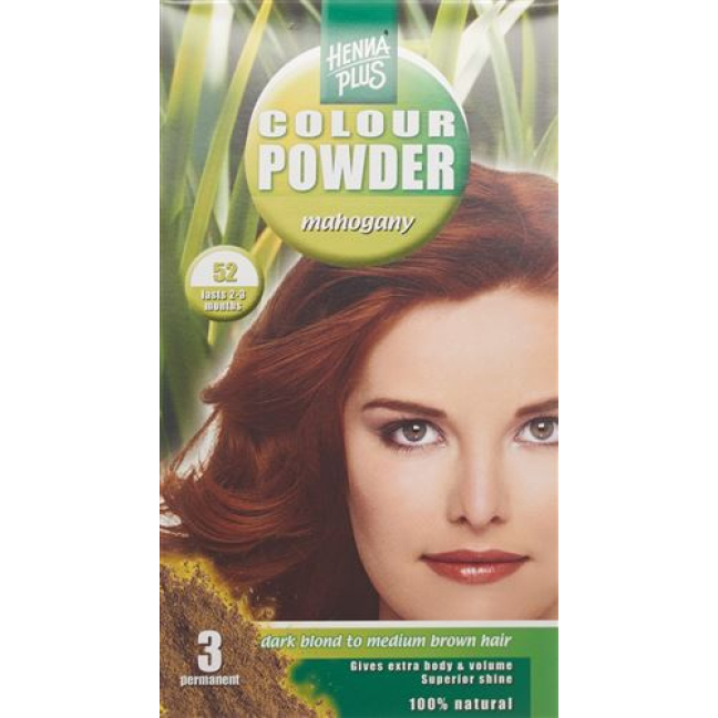 Henna Plus Color Powder 52 mogno 100 g