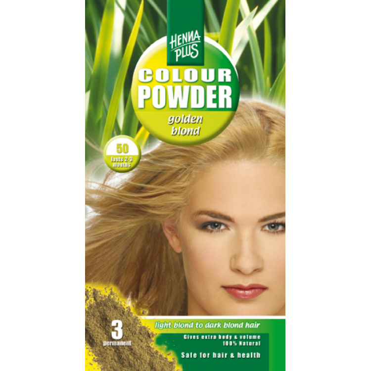 Henna Plus Color Powder 50 zlato blond 100 g