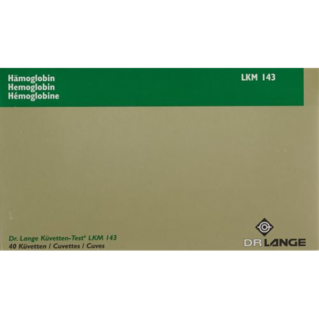LANGE mini cuvette test hemoglobin 40 pieces LKM 143