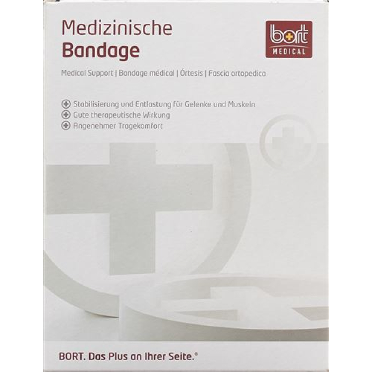 BORT knäbandage M -37cm hudfärgad