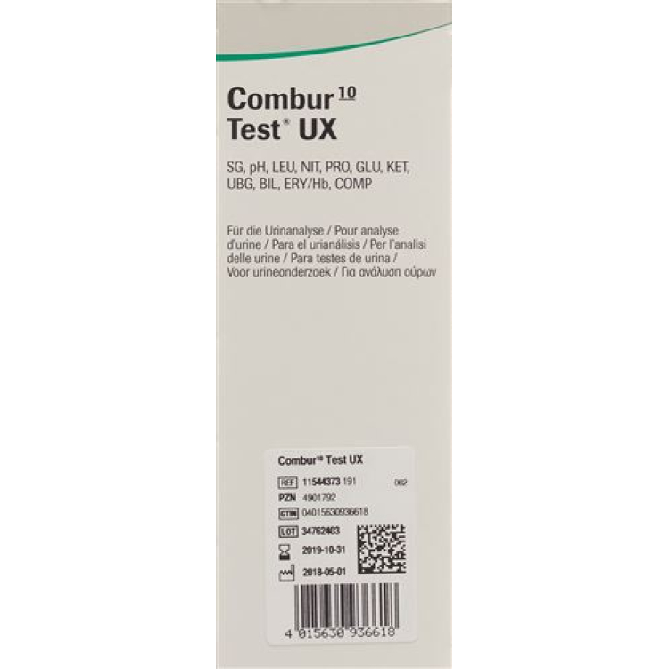 Combur 10 Dải Test UX 100 chiếc