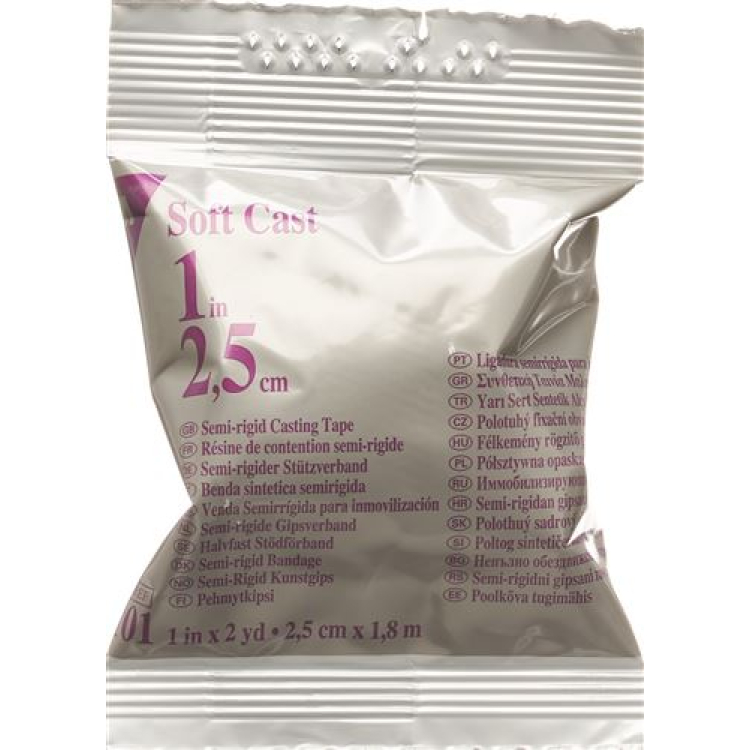 3M Scotchcast Softcast 2.5cmx1.8m blanc 10 pièces