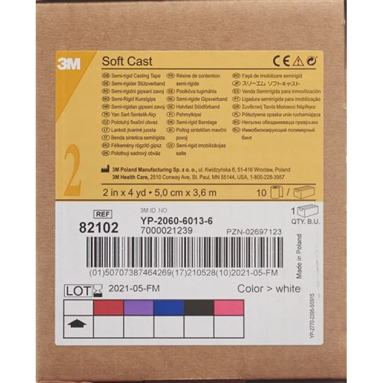 3M Scotchcast Softcast 5cmx3.65m putih 10 keping