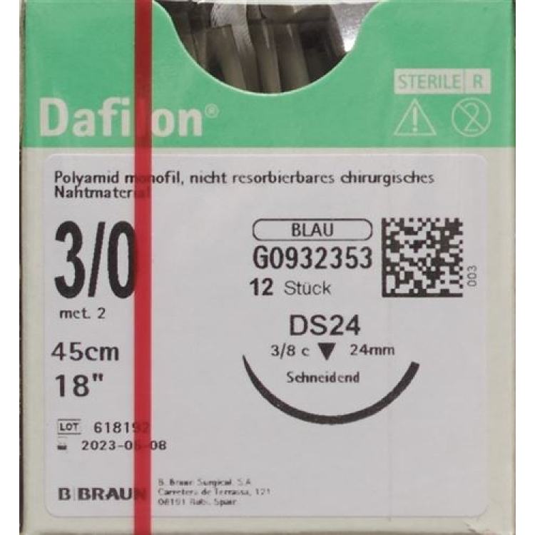 DAFILON 45cm plavi DS 24 3-0 12 kom