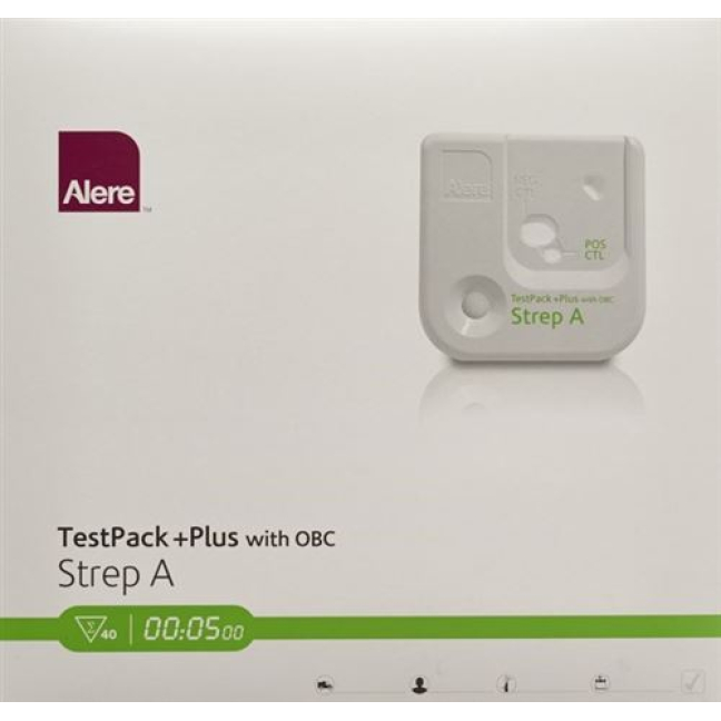 Alere TestPack Plus Strep A with OBC 40 pcs