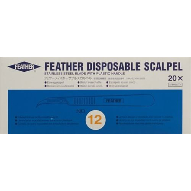 FEATHER Scalpel 1x No. 12 20 pcs