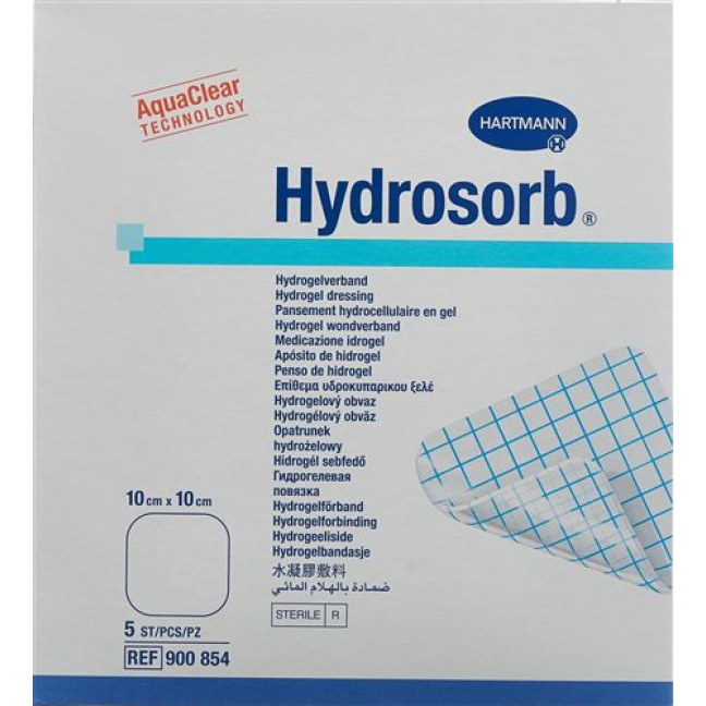 HYDROSORB hydrogeelisidos 10x10cm steriili 5 kpl