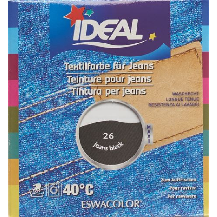 ג'ינס IDEAL MAXI Cotton Color No26 שחור